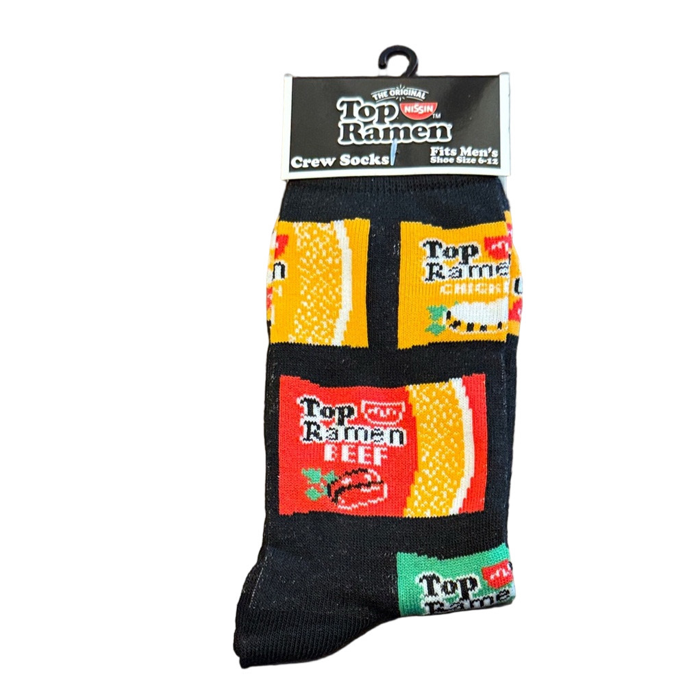 3/$18 Nissin Top Ramen Crew Socks NWTl